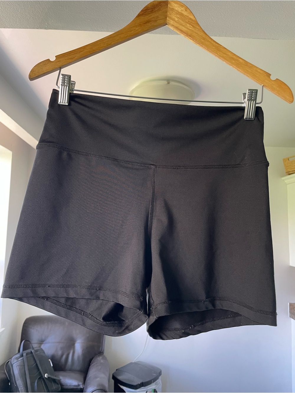 Urban Behavior Black Women's Athletic Shorts - High Waist